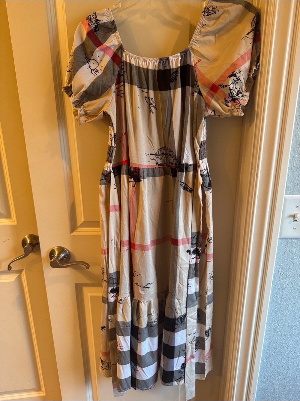 Plaid Smocked Dress
